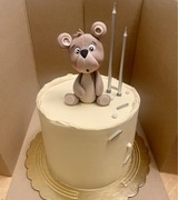 Figurka z masy cukrowej ozdoba tort miś