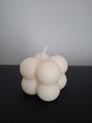 * Świeca sojowa bezzapachowa - Kostka Bubble * 3,5 x 4 cm *