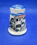 Naparstek Kolekcjonerski Ceramiczny Lefkada Grecja 