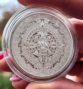 Srebrna moneta USA Aztec Calendar Kalendarz Azteków 1 uncja srebra Ag 999