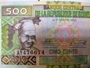 500 Franków Gwinea Radar!!!! UNC