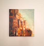 LANGOWSKI MAREK  Obraz Olejny na płótnie „Bajeczna Uliczka” 2009 50 x 46 cm