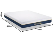 NOWY Materac piankowy Wowttrelax 90 x 200 z 20cm 