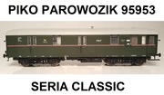 GLEDZIU KOLEJKA WAGON POCZTOWY PKP PIKO 95953 SERIA PAROWOZIK NOWY