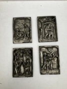 metaloplastyka dzieci płaskorzeźba 4 pory roku 