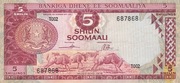 Somalia 5 Szylingów 1978 P.20A Bardzo rzadki