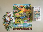 Puzzle CzuCzu, grube puzzle obserwacyjne Dinozaury 60 elem. z plakatem