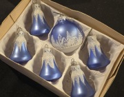 Bombki choinkowe Prl szklane bańki dzwonki retro ozdoby na choinkę vintage 