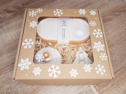 Zestaw prezentowy Boże Narodzenie gips handmade 