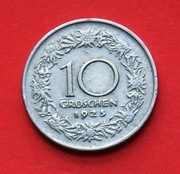 10 Groschen   1925  r  -     Austria    