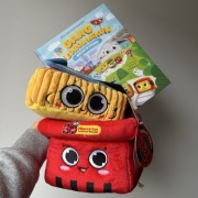 Koszyk Karol Rybka w puszce Renia + książka Gang Biedroniaków