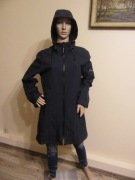 ILSE JACOBSEN raincoat granatowa kurtka parka przeciwdeszczowa softshell_ L