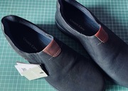 Cesare Cave, buty skórzane, męskie. Rozmiar: 42. Granatowy (Cobalt Blue)