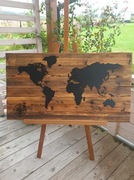 Mapa świata,obraz  120X68