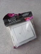 Wyłącznik żaluzjowy podtynkowy Ospel Kier biały