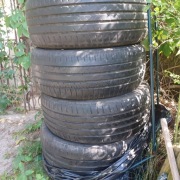 opony używane 205/55 R16 stan średni 2 szt Hankook, 2 szt  Zeetex letnie 