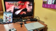 Ps2 silver srebrna Slim 75004 + pad + FMCB, 128gb USB po spa