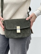 Damska torba SKÓRZANA ZAMSZOWA Listonoszka