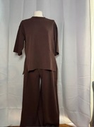 komplet brązowy z efektem prania Zara