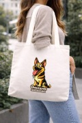 Wesoły Owczarek niemiecki - Torba na zakupy - Shopper - Unikatowe wzory