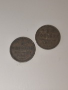  1/2 kopiejki 1911  1912 carska Rosja 2 monety