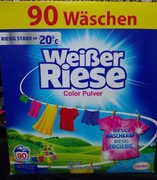 Weisser Riese Color proszek prania tkanin kolorowych 90prań 4,5kg DE