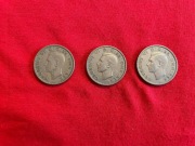 2 szylingi two shillings (floren) 1950 rok Wielka Brytania Jerzy VI