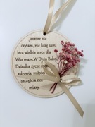 Drewniana tabliczka na Dzień Babci i Dziadka - personalizowana