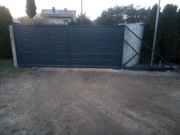 Brama, ogrodzenie, balustrada, schody, poręcz, prz