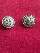 GUZIKI ozdobne, metal,stopka, średnica 24mm, sztuk 2 -stan idealny