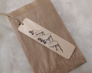 Zakładka do książki drewniana góry