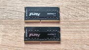 Pamięć RAM Kingston FURY IMPACT SODIMM DDR4 32GB 2x16GB 3200 CL20