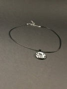 Naszyjnik z własno ręcznie malowanym kotem