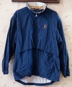 Kurtka Nike Vintage Tenisowa Wiatrówka Granatowa Retro Logo L