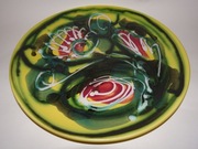 Koło, talerz pikasiak, ceramika Prl, pikasiak na ścianę, vintage, Prl