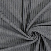 Dzianina swetrowa szara akryl akrylowa prążkowana prążek swetrówka