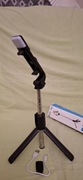 KIJEK DO SELFIE STICK TRIPOD STATYW PILOT LAMPA BLUETOOTH F210S