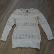Sweter biały ecry 