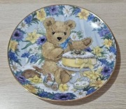 FRANKLIN MINT Talerz ozdobny porcelanowy w pudełku Miś