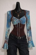 bluzka damska hippie alternative fairy y2k