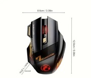 Bezprzewodowa mysz gamingowa ELFO LARANJA – ergonomiczna