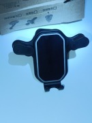 Uchwyt samochodowy na telefon na klips czarny