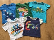 5x t-shirt Bluzka z krótkim rękawem, rozmiar 92.