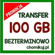 TRANSFER 100 GB na chomikuj BEZTERMINOWO