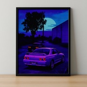 Obraz na płótnie JDM Retro Nissan GTR