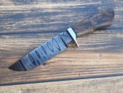 Nóż z stali damasceńskiej ręcznie robiony