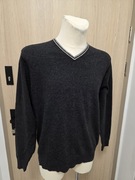 NOWY Sweter Męski XXL 15% Kaszmir Wełna Dekolt V New Sensation