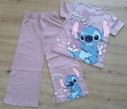 Komplet letni szerokie nogawki dzwony Stitch 104/110