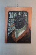 OBRAZ - PREZES CANE CORSO - PIES -  50CM X 70CM