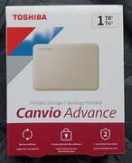 Dysk zewnętrzny Toshiba Canvio Advance 1TB 2,5" USB 3.0 biały 